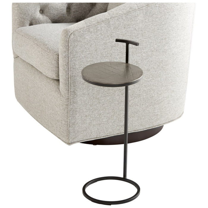 Cyan 10730 Side Table, Antique Brass And Black