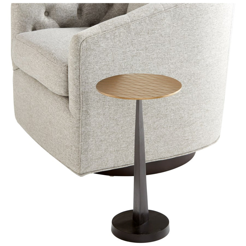 Cyan 10731 Side Table, Aged Brass And Black