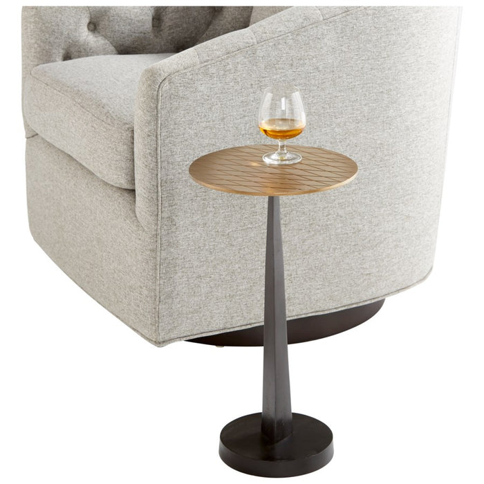 Cyan 10731 Side Table, Aged Brass And Black