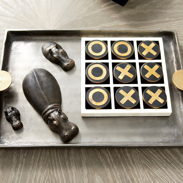 Cyan 10737 Tray, Silver And Gold