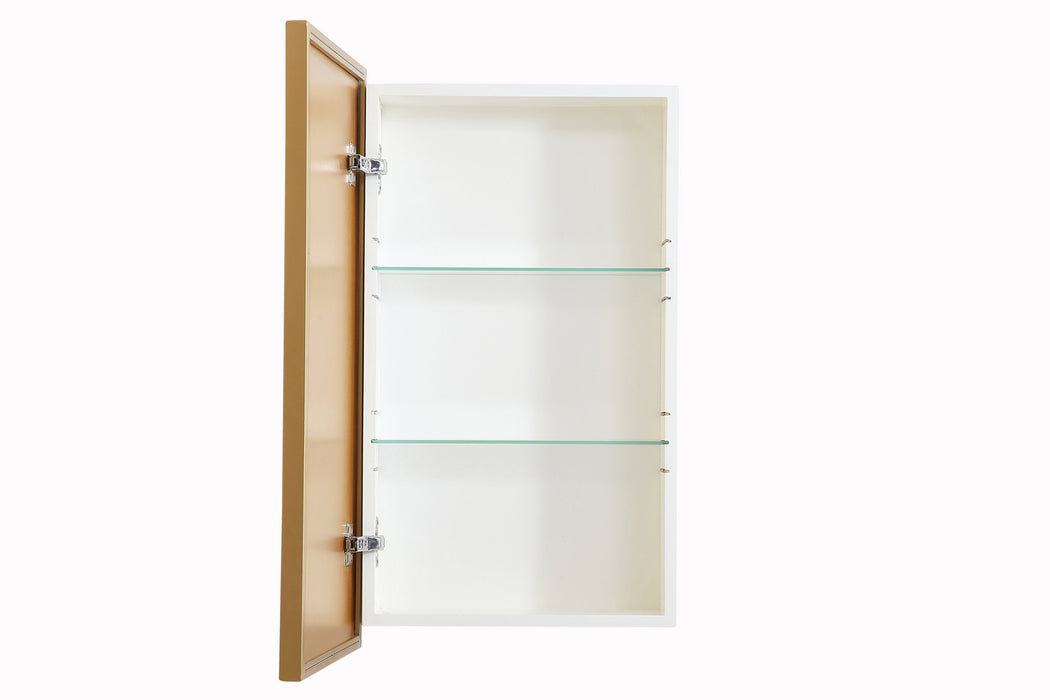 Elegant Lighting MR571728BRS Medicine Cabinet, Brass