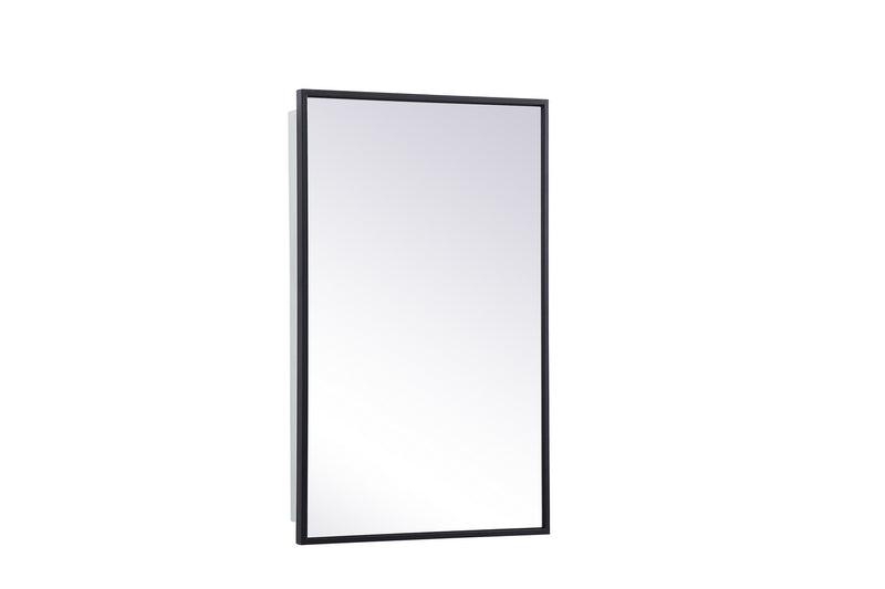 Elegant Lighting MR571728BLK Medicine Cabinet, Black