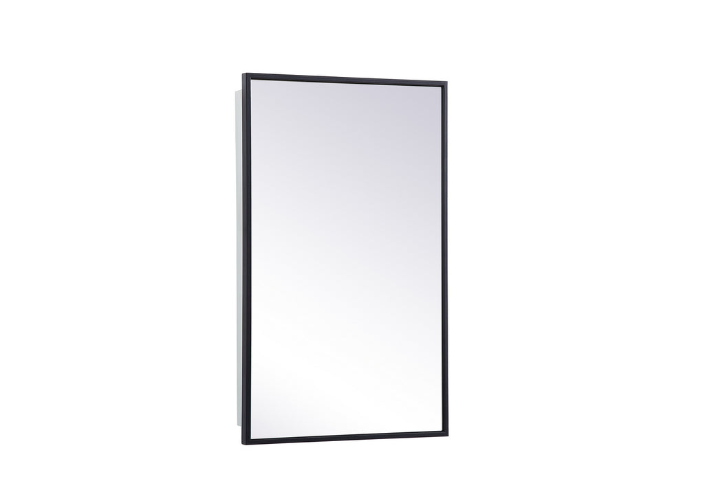 Elegant Lighting MR571728BLK Medicine Cabinet, Black