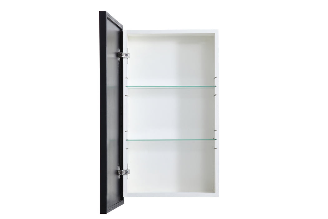 Elegant Lighting MR571728BLK Medicine Cabinet, Black