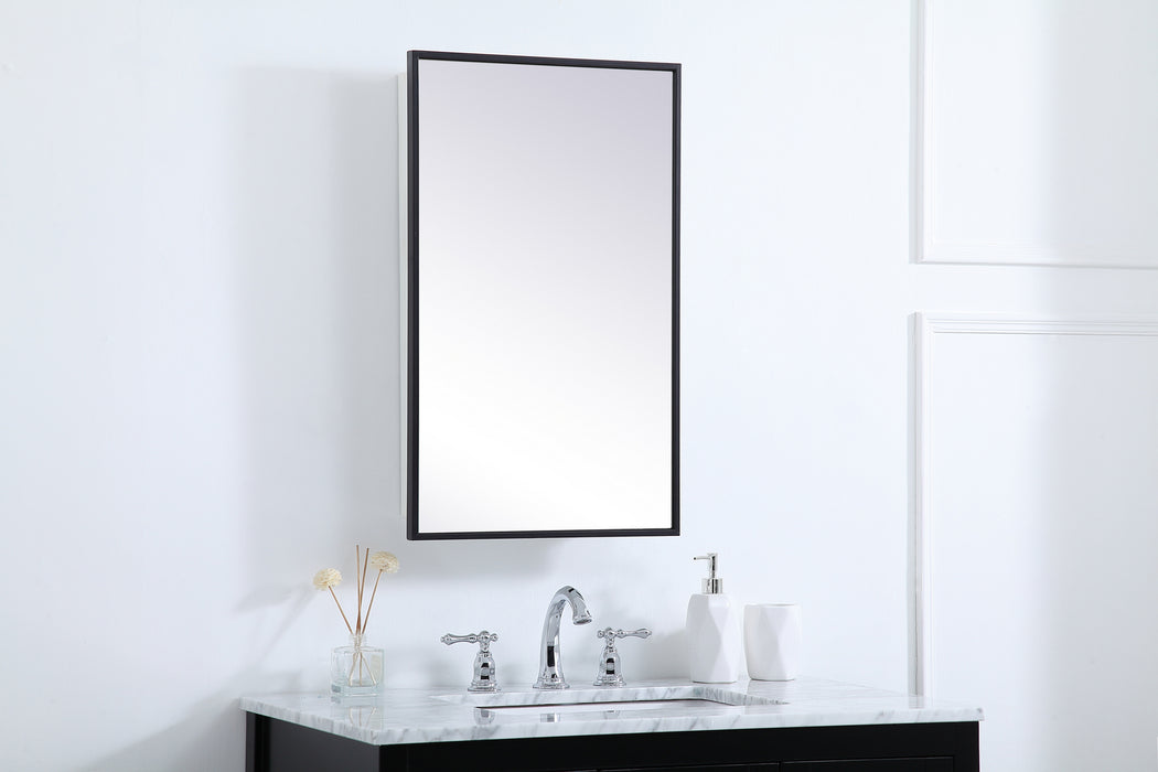 Elegant Lighting MR571728BLK Medicine Cabinet, Black
