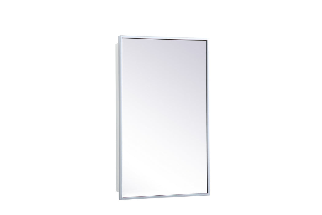 Elegant Lighting MR571728S Medicine Cabinet, Silver