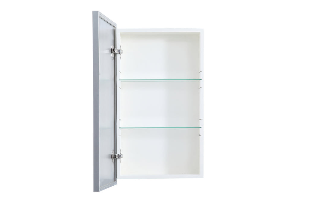 Elegant Lighting MR571728S Medicine Cabinet, Silver