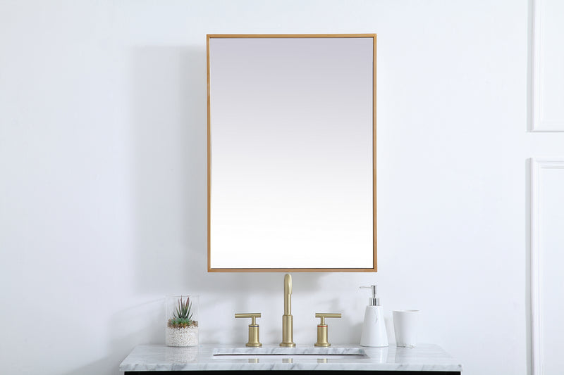 Elegant Lighting MR572028BRS Medicine Cabinet, Brass
