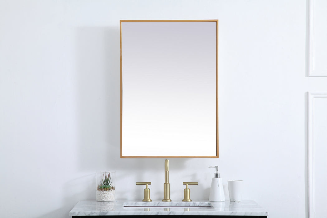 Elegant Lighting MR572028BRS Medicine Cabinet, Brass