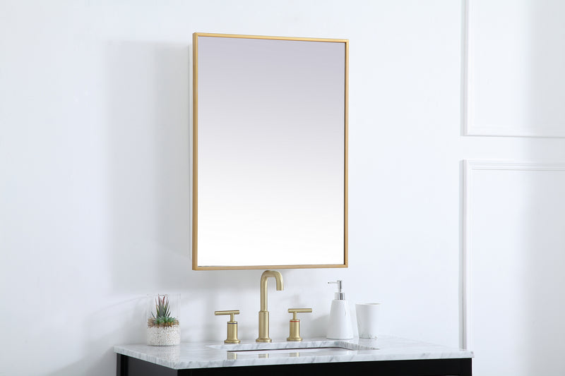 Elegant Lighting MR572028BRS Medicine Cabinet, Brass