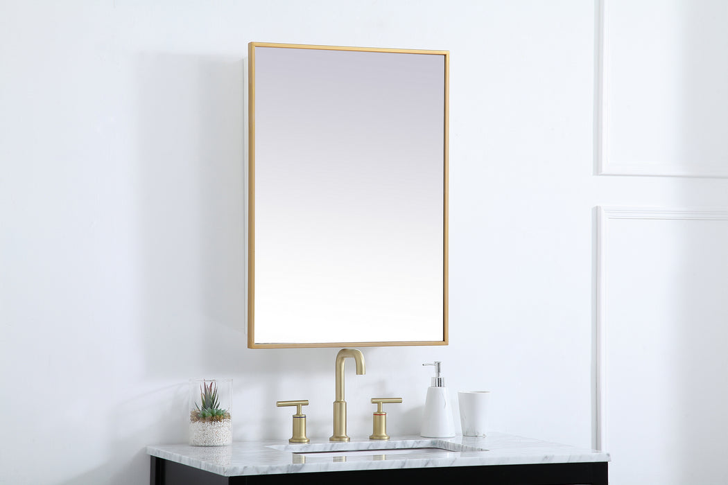 Elegant Lighting MR572028BRS Medicine Cabinet, Brass