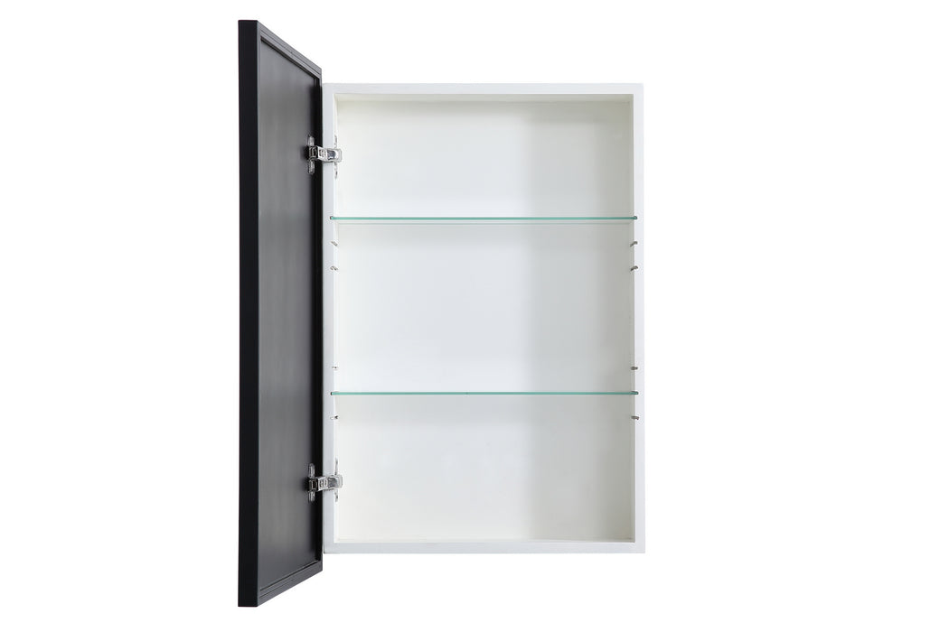 Elegant Lighting MR572028BLK Medicine Cabinet, Black
