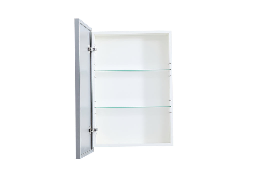 Elegant Lighting MR572028S Medicine Cabinet, Silver