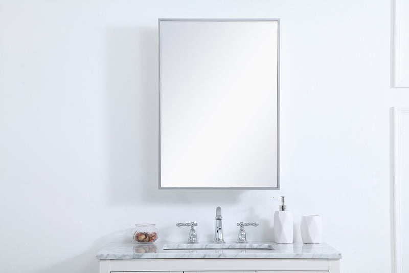 Elegant Lighting MR572028S Medicine Cabinet, Silver