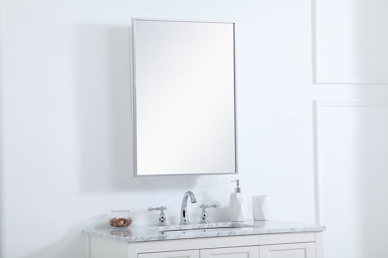 Elegant Lighting MR572028S Medicine Cabinet, Silver