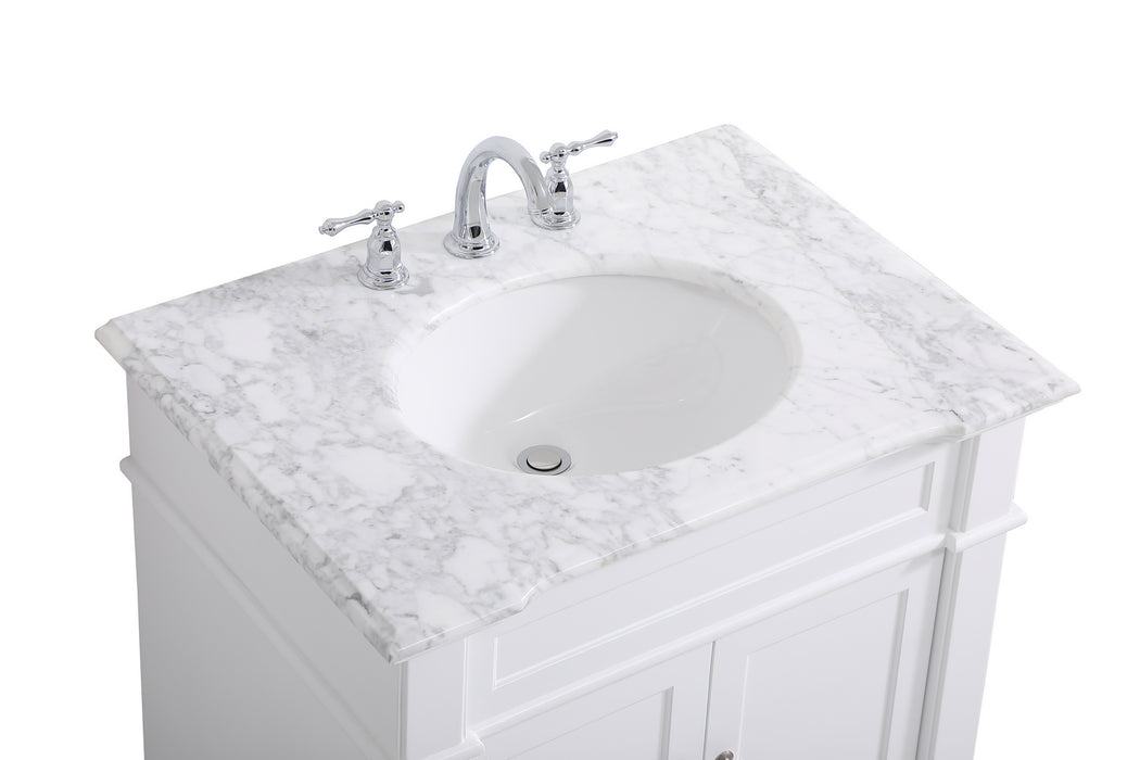 Elegant Lighting VF50030WH Bathroom Vanity Set, White