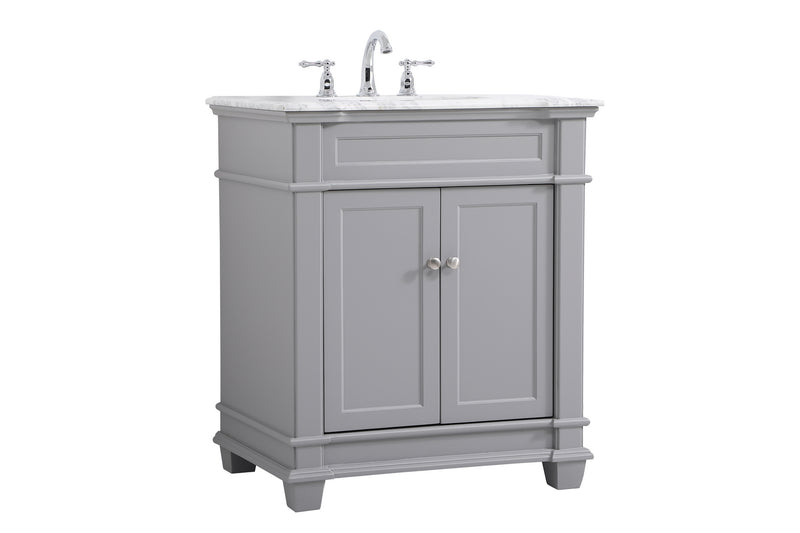Elegant Lighting VF50030GR Bathroom Vanity Set, Grey