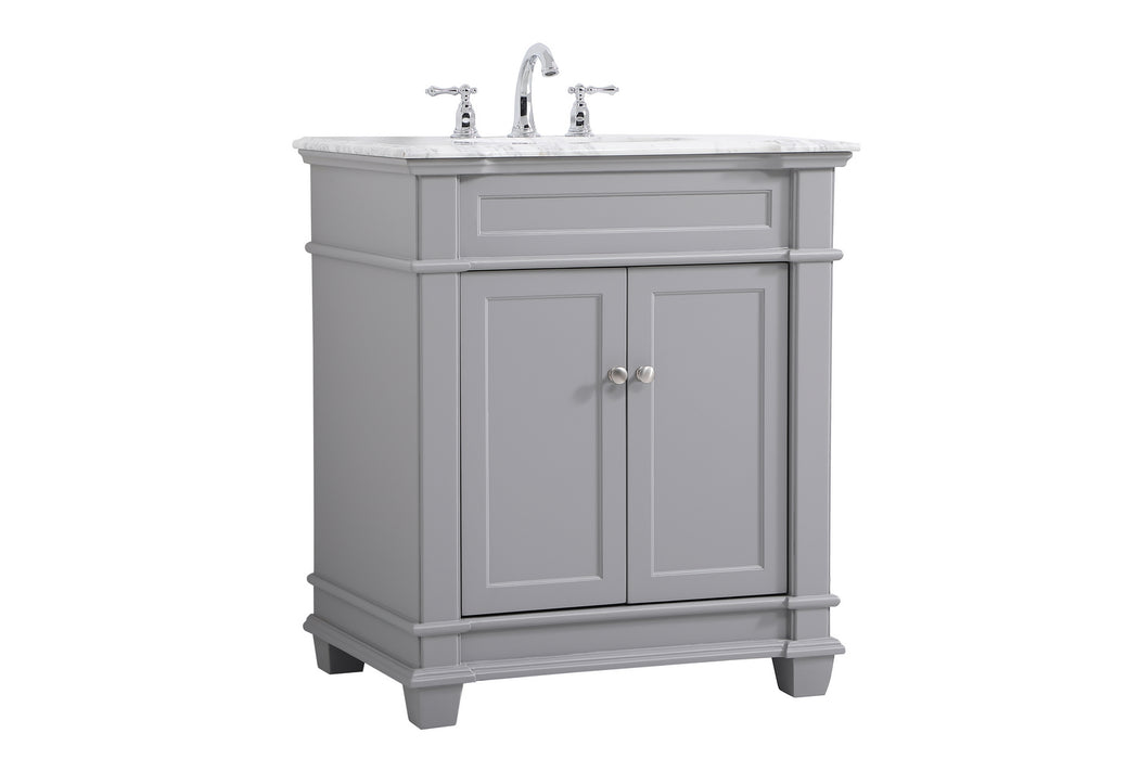 Elegant Lighting VF50030GR Bathroom Vanity Set, Grey