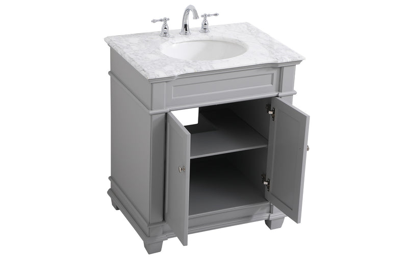 Elegant Lighting VF50030GR Bathroom Vanity Set, Grey