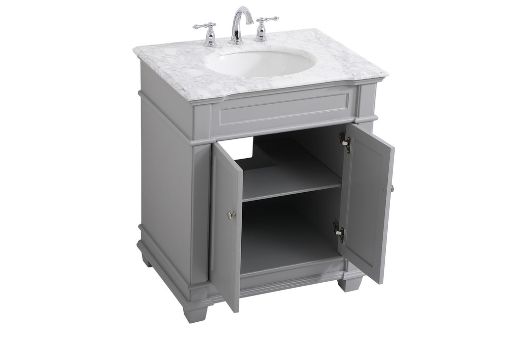 Elegant Lighting VF50030GR Bathroom Vanity Set, Grey