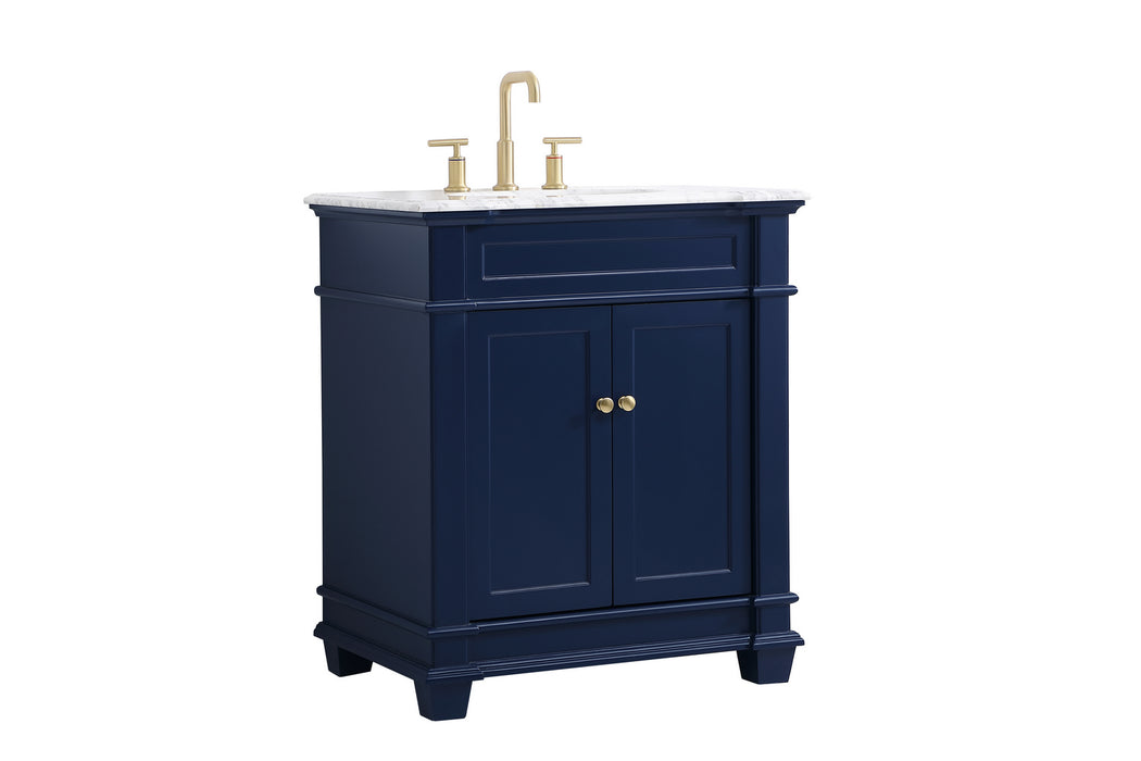 Elegant Lighting VF50030BL Bathroom Vanity Set, Blue