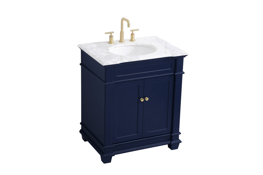 Elegant Lighting VF50030BL Bathroom Vanity Set, Blue