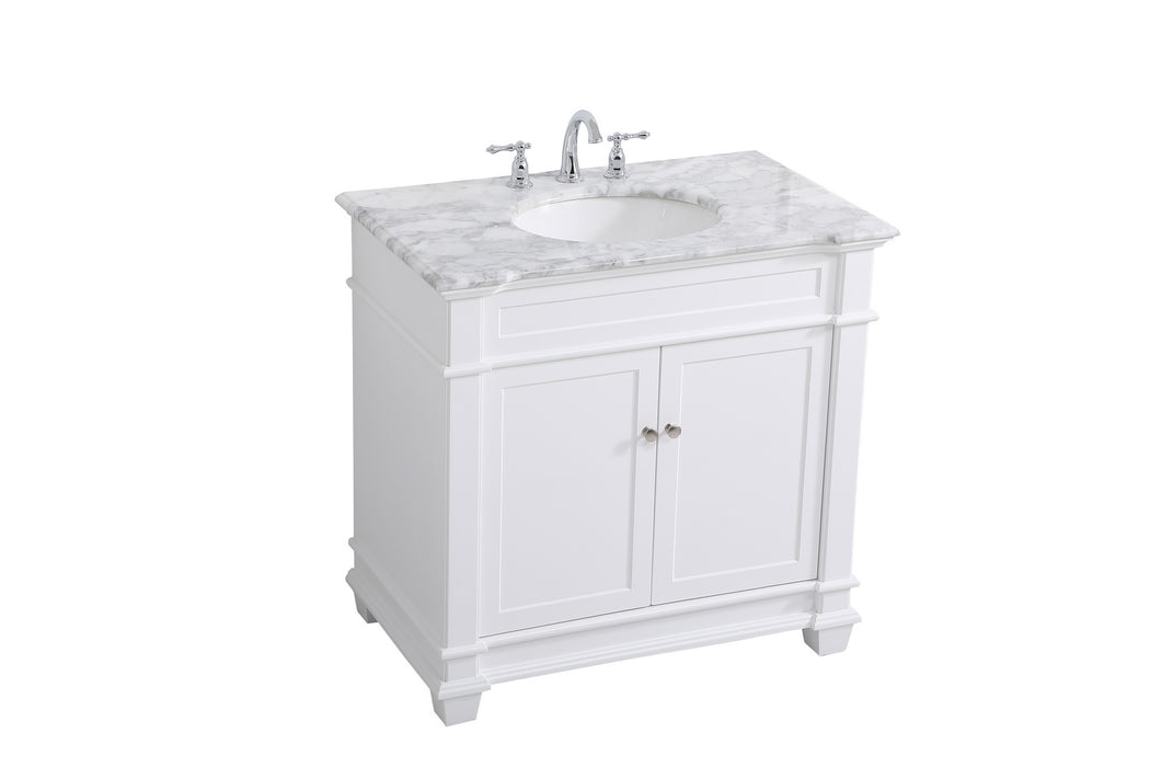 Elegant Lighting VF50036WH Bathroom Vanity Set, White