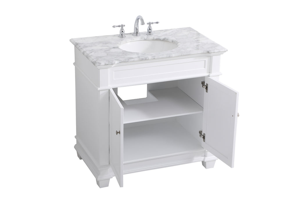 Elegant Lighting VF50036WH Bathroom Vanity Set, White