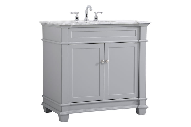 Elegant Lighting VF50036GR Bathroom Vanity Set, Grey