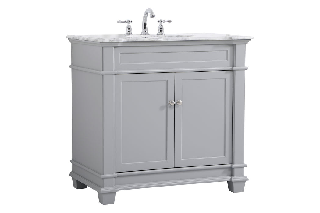 Elegant Lighting VF50036GR Bathroom Vanity Set, Grey