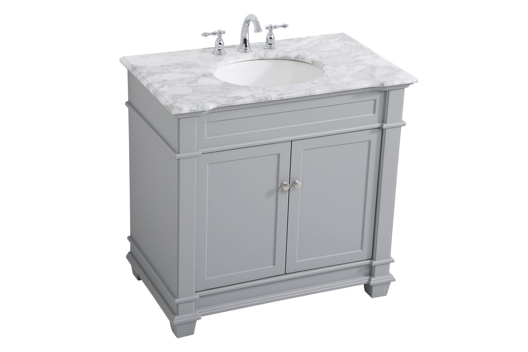 Elegant Lighting VF50036GR Bathroom Vanity Set, Grey