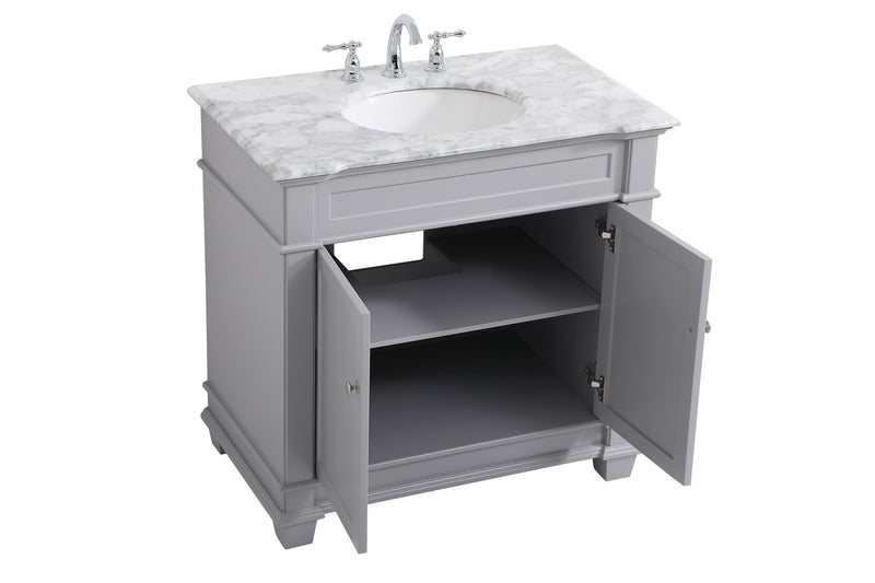 Elegant Lighting VF50036GR Bathroom Vanity Set, Grey