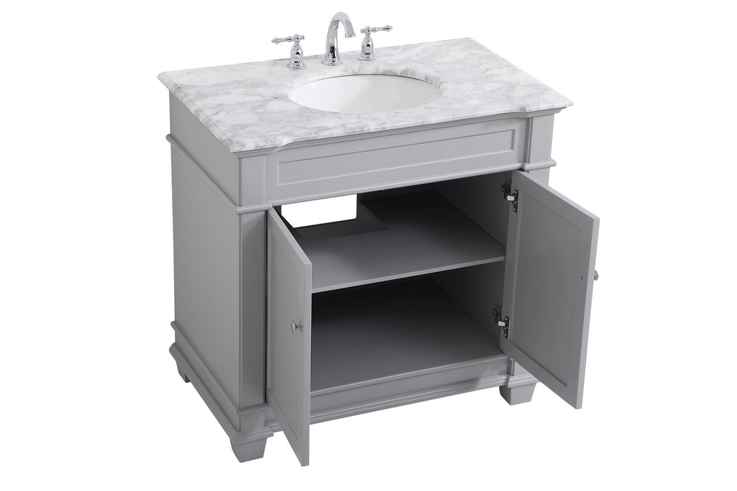 Elegant Lighting VF50036GR Bathroom Vanity Set, Grey