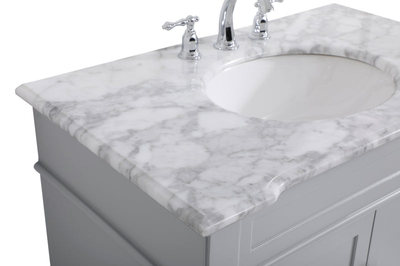 Elegant Lighting VF50036GR Bathroom Vanity Set, Grey