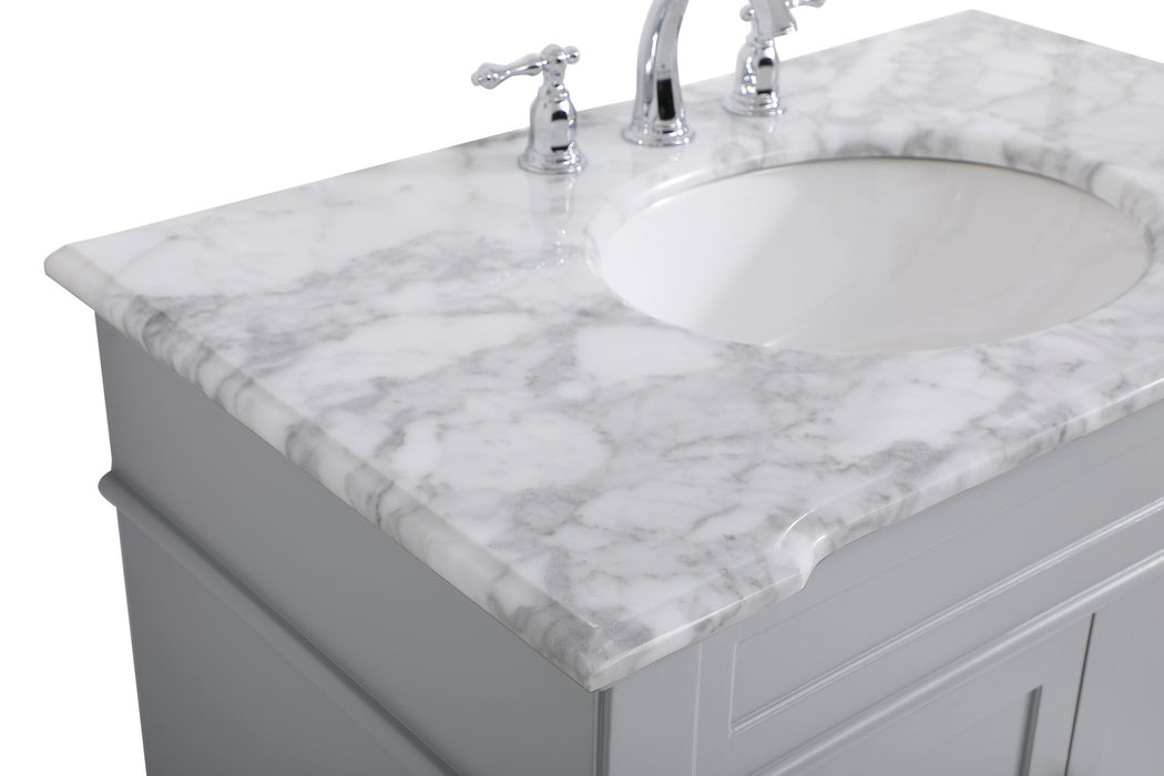 Elegant Lighting VF50036GR Bathroom Vanity Set, Grey