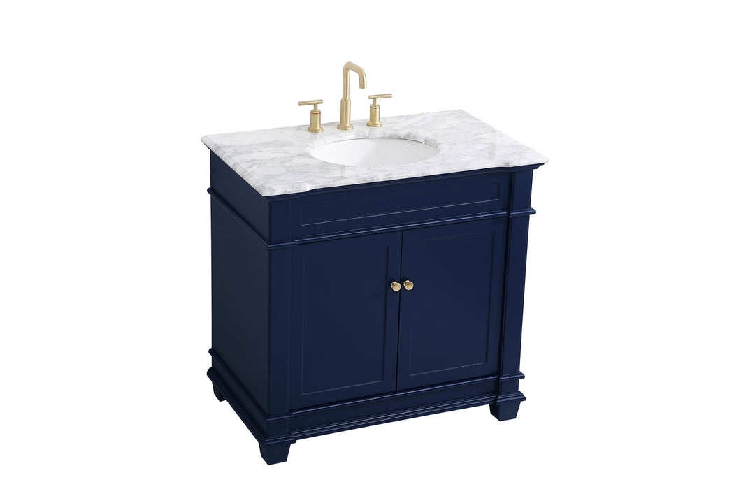 Elegant Lighting VF50036BL Bathroom Vanity Set, Blue