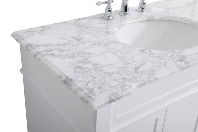 Elegant Lighting VF50042WH Bathroom Vanity Set, White