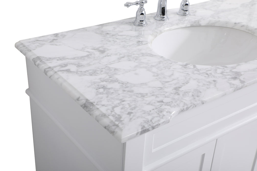 Elegant Lighting VF50042WH Bathroom Vanity Set, White