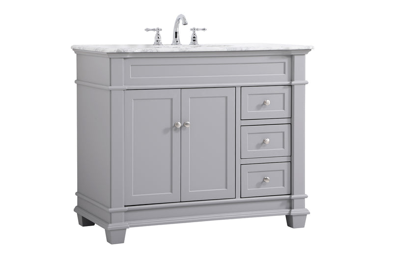 Elegant Lighting VF50042GR Bathroom Vanity Set, Grey