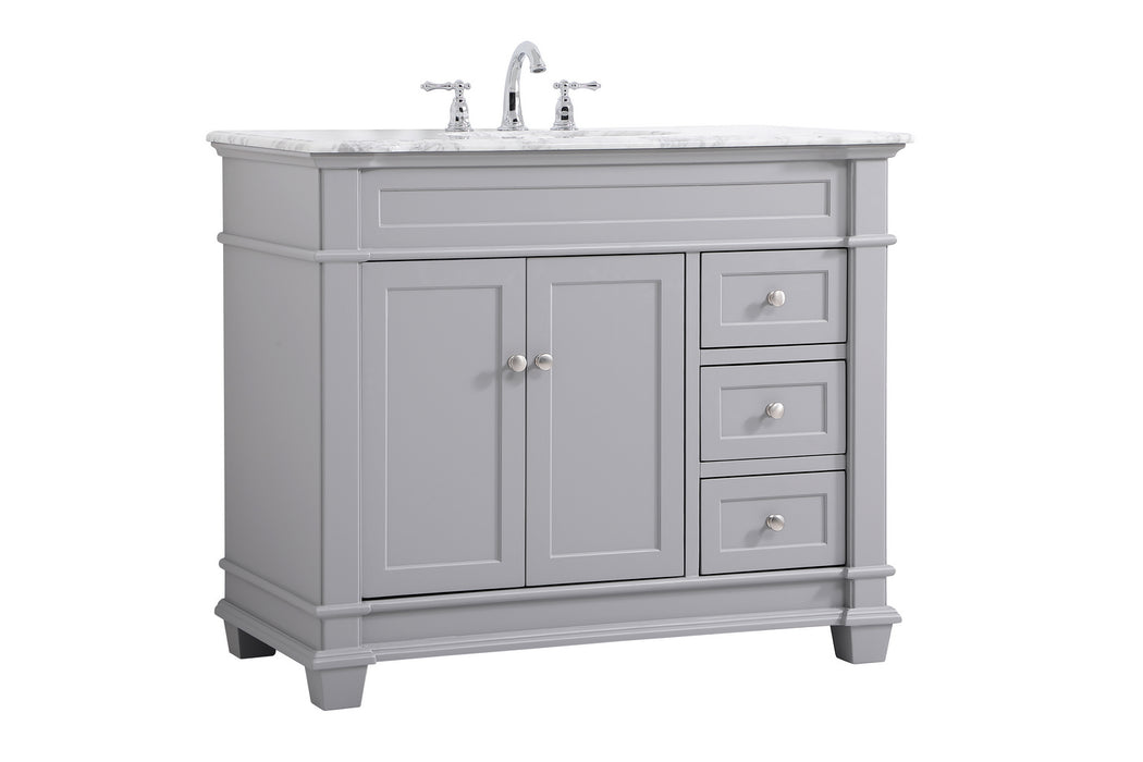 Elegant Lighting VF50042GR Bathroom Vanity Set, Grey