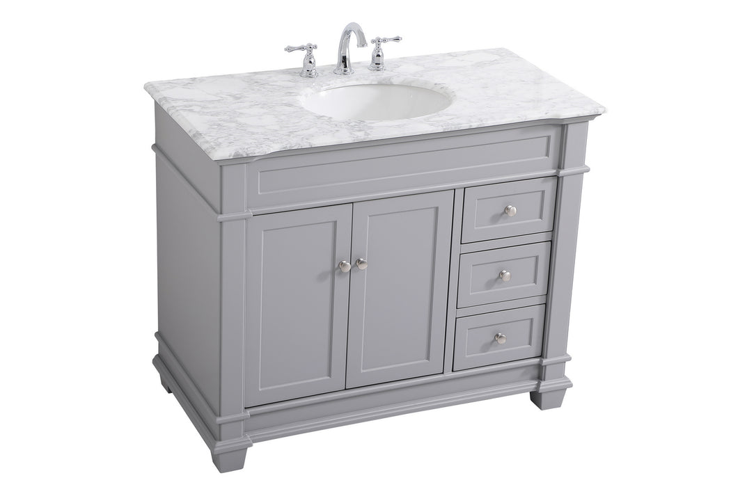 Elegant Lighting VF50042GR Bathroom Vanity Set, Grey