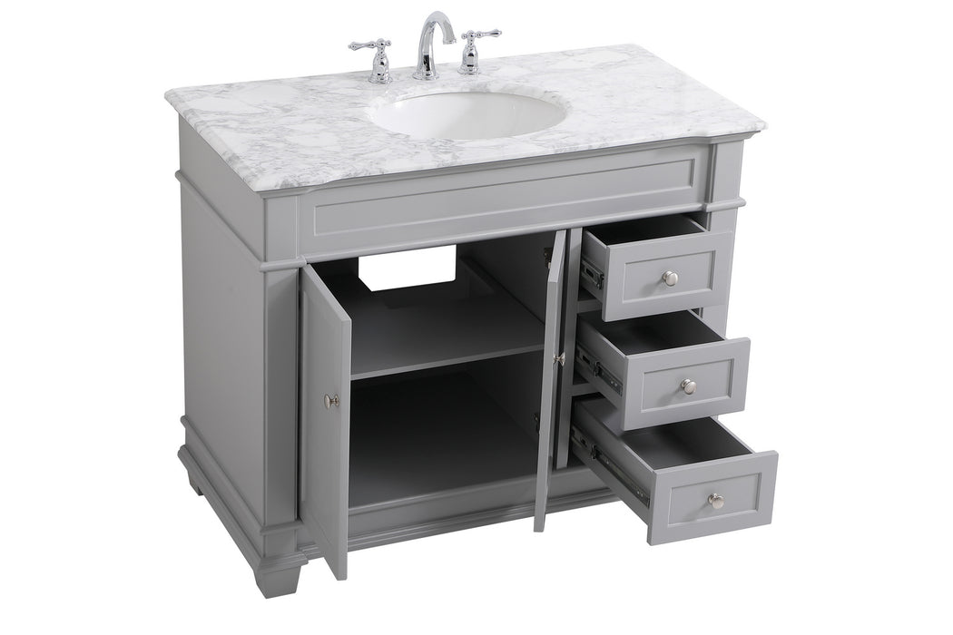 Elegant Lighting VF50042GR Bathroom Vanity Set, Grey