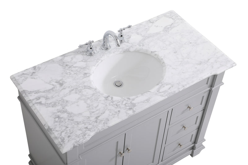 Elegant Lighting VF50042GR Bathroom Vanity Set, Grey