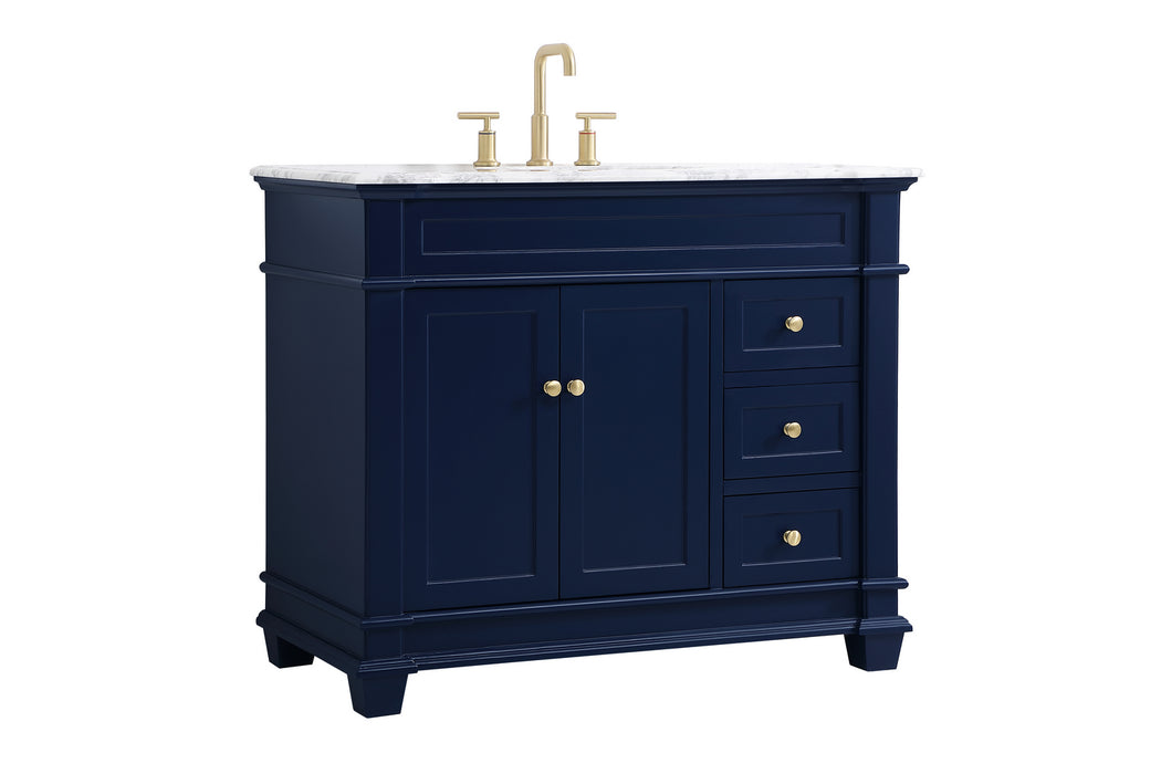 Elegant Lighting VF50042BL Bathroom Vanity Set, Blue