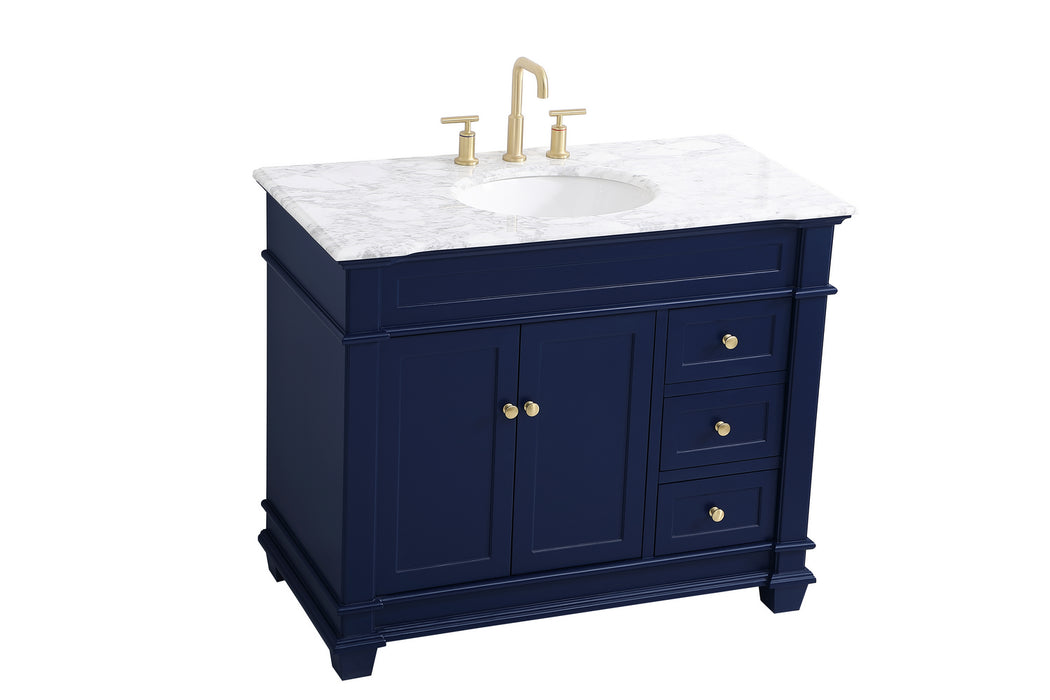 Elegant Lighting VF50042BL Bathroom Vanity Set, Blue