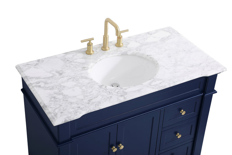 Elegant Lighting VF50042BL Bathroom Vanity Set, Blue