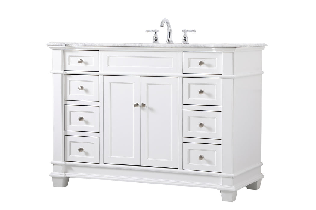 Elegant Lighting VF50048WH Bathroom Vanity Set, White