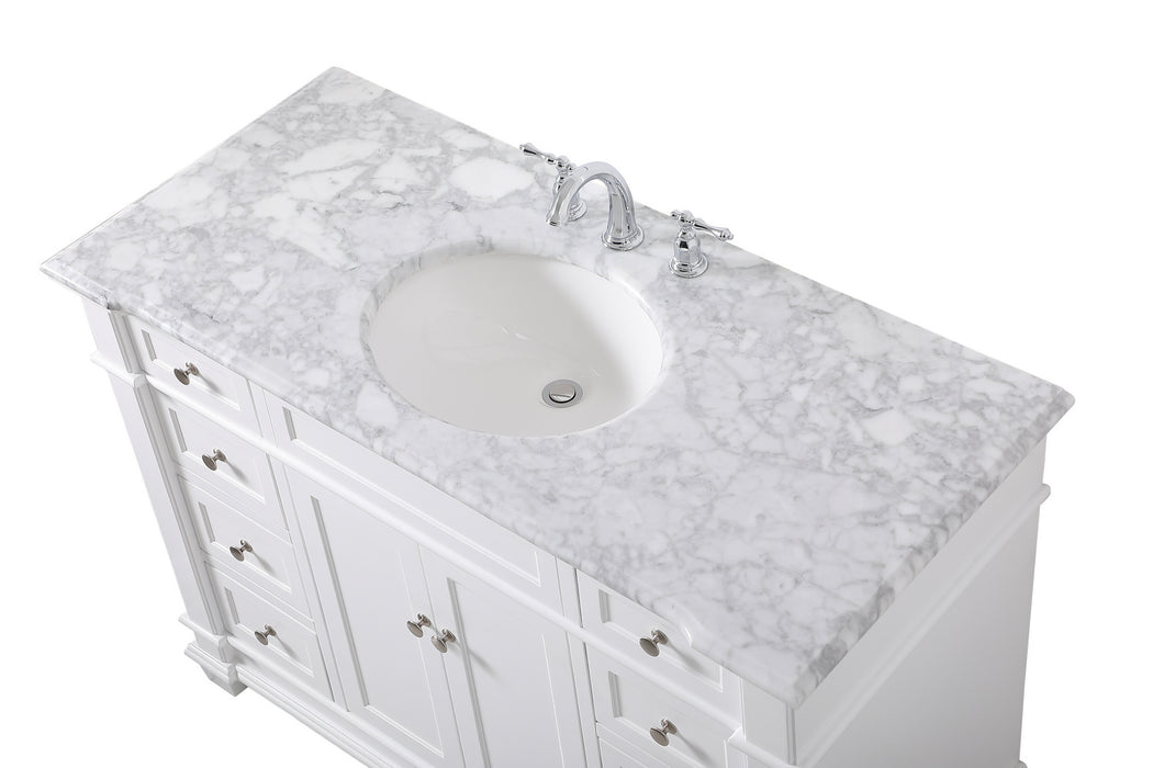 Elegant Lighting VF50048WH Bathroom Vanity Set, White