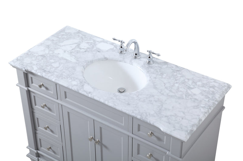 Elegant Lighting VF50048GR Bathroom Vanity Set, Grey