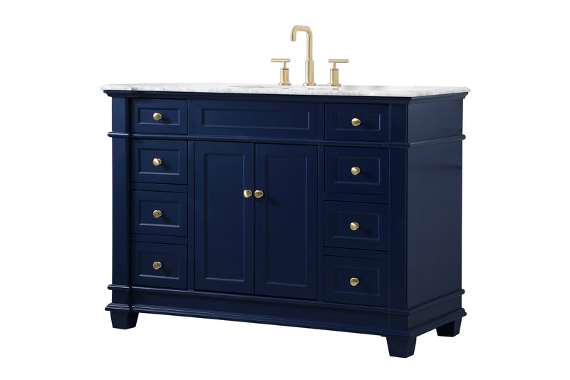 Elegant Lighting VF50048BL Bathroom Vanity Set, Blue